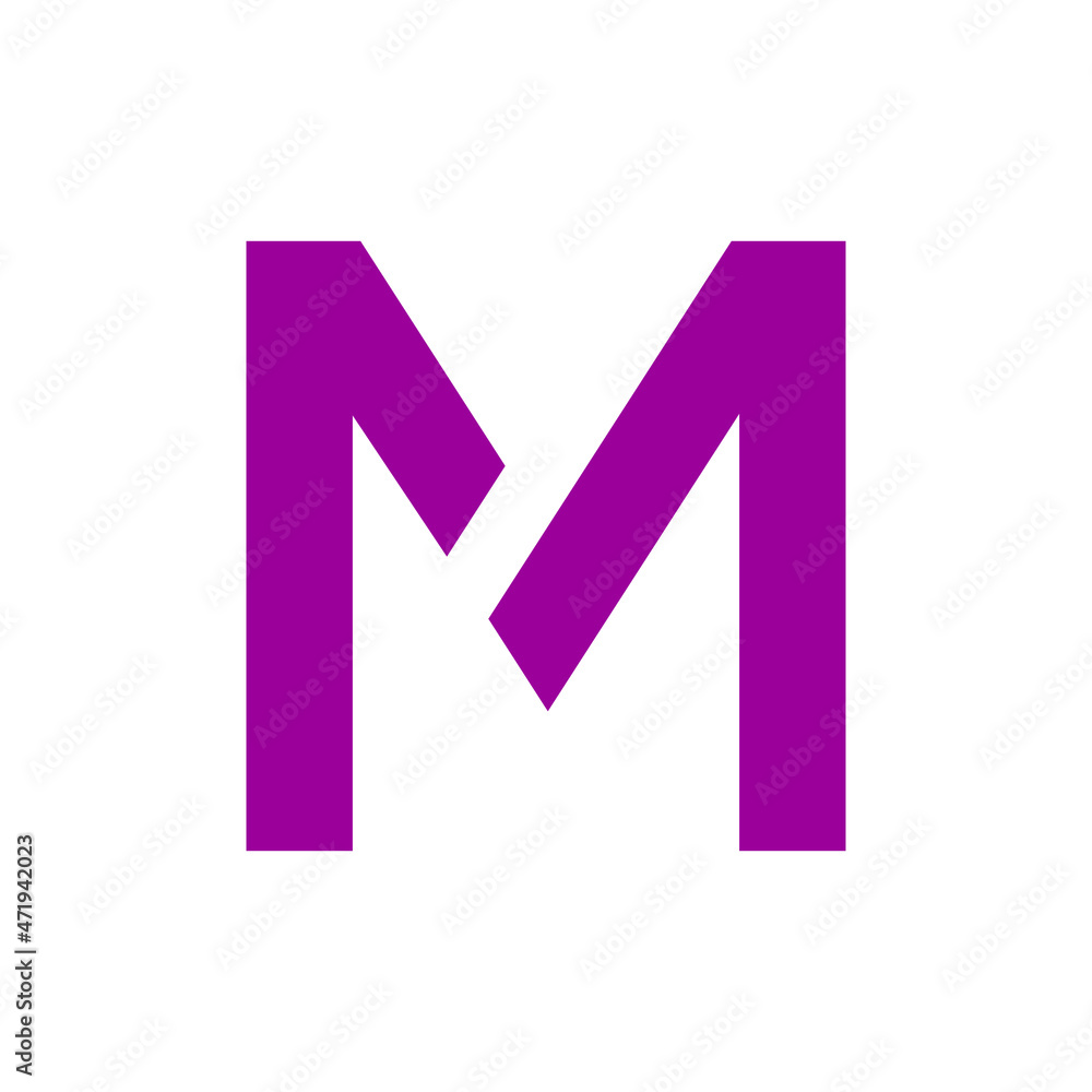 M letter 3d render of a label on vintage background M letter 3d render of a label on vintage background