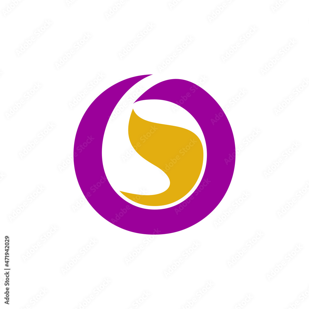 O letter variation abstract logo design O letter variation abstract logo design