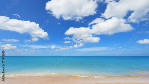 tropical beach and blue sky in nature © nimon_t