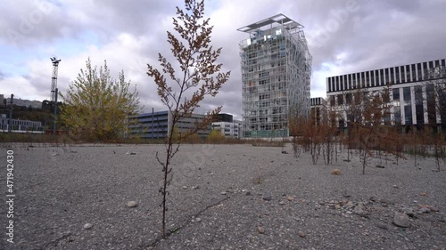 Ycone Tower recently Built in the Confluence district in Lyon, France - Static Wide photo