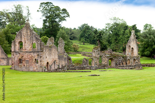Church ruins in North Yorkshire England. UK