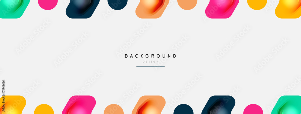 Color arrow shapes on white backdrop. Minimal geometric abstract background. Vector illustration for wallpaper banner background or landing page