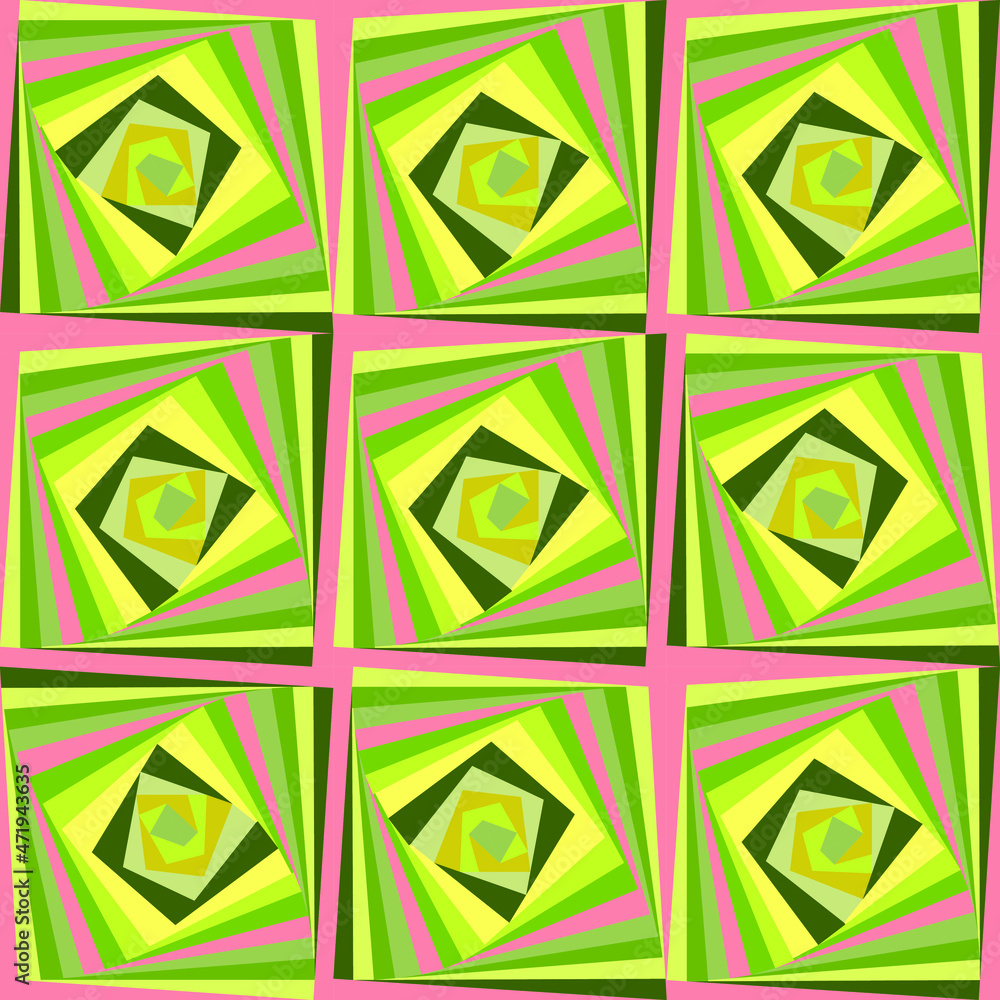Seamless regular background. Multicolored square background divided into triangles Seamless regular background. Multicolored square background divided into triangles