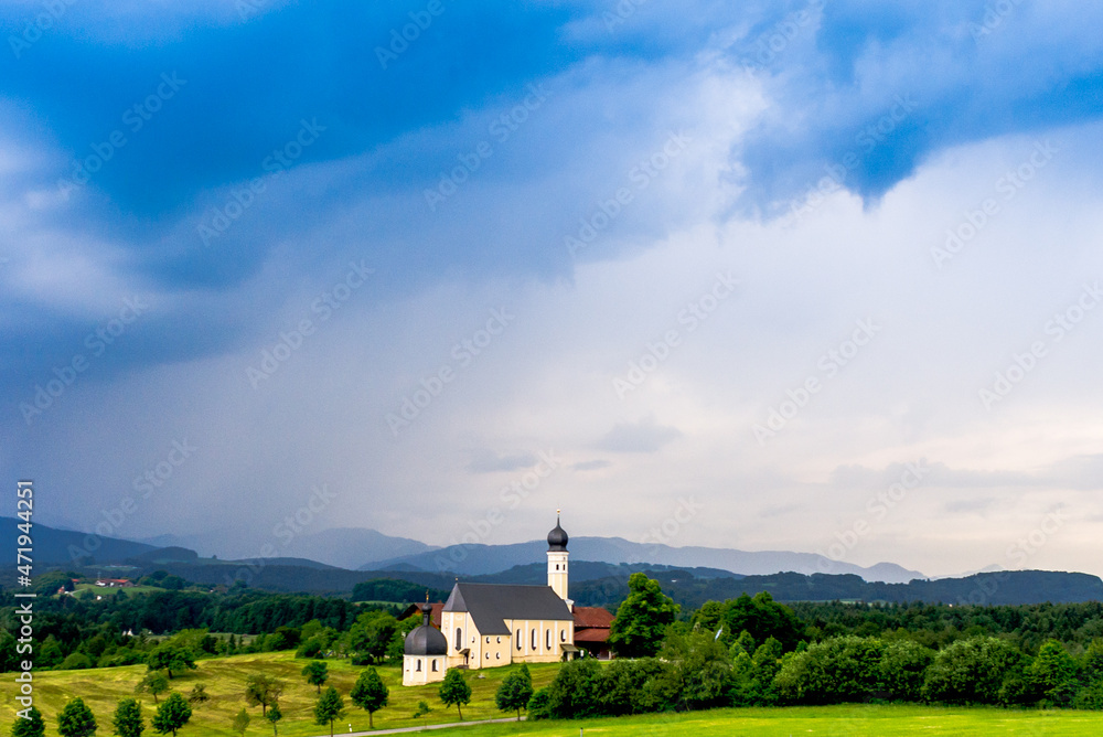 A little church in Germany. A little church in Germany.