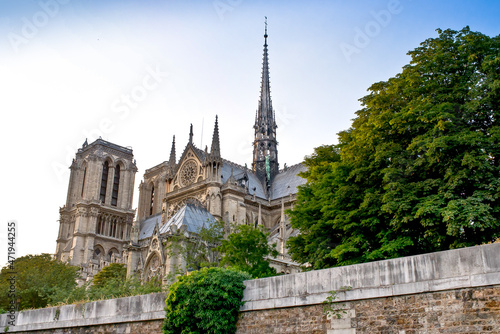 Notre Dame Cathedral in Paris, France.