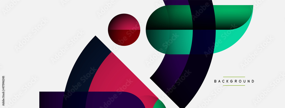Trendy shapes, color minimal design composition, lines and shadows for wallpaper banner background or landing page Trendy shapes, color minimal design composition, lines and shadows for wallpaper banner background or landing page