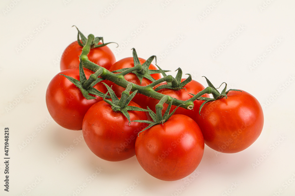 Fresh ripe cherry tomato branch