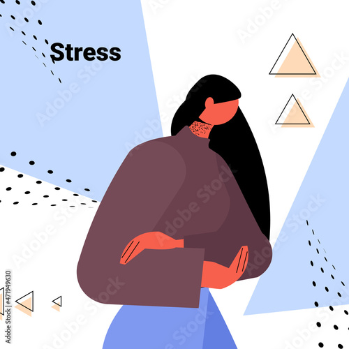 tired depressed woman unhappy girl feeling desperate mental health diseases depression concept