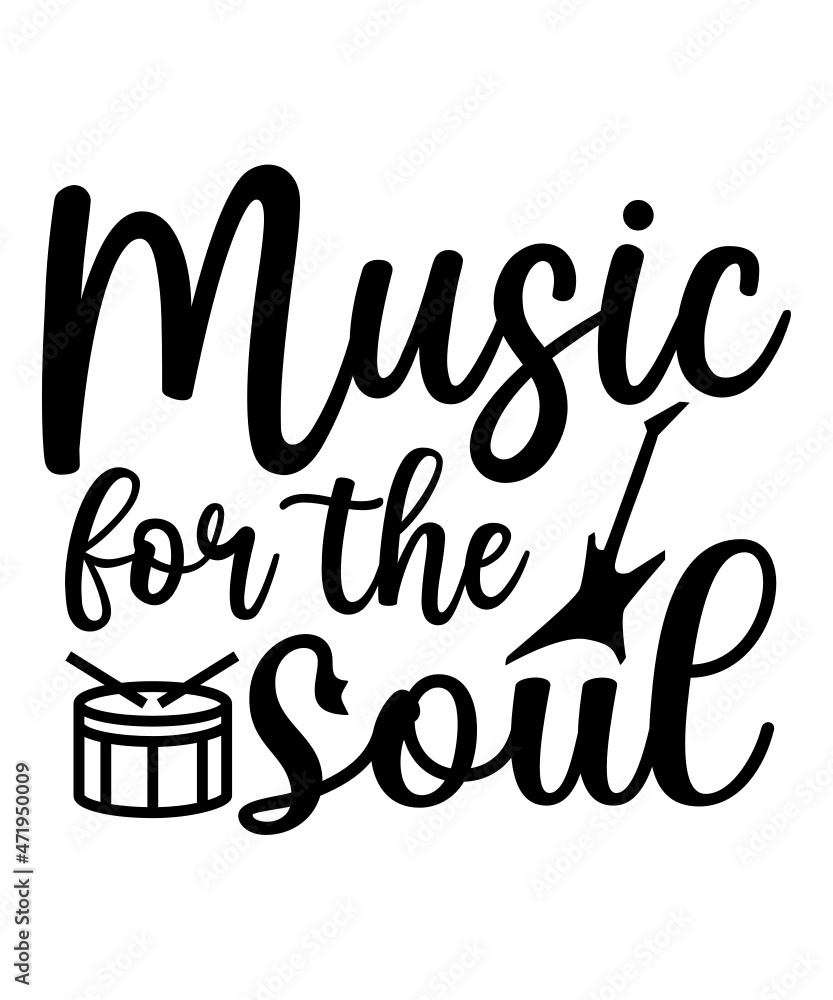 Music SVG Bundle, Music Notes SVG, I Love Music, Music Staff Svg, Whole