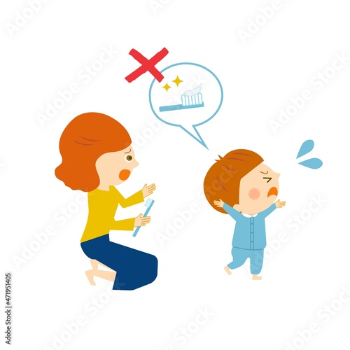 育児　歯磨き　嫌がる子供