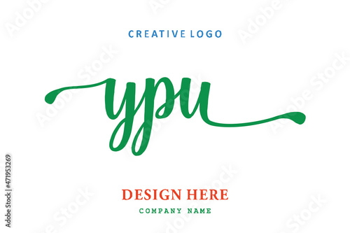 YPU lettering logo is simple, easy to understand and authoritative photo