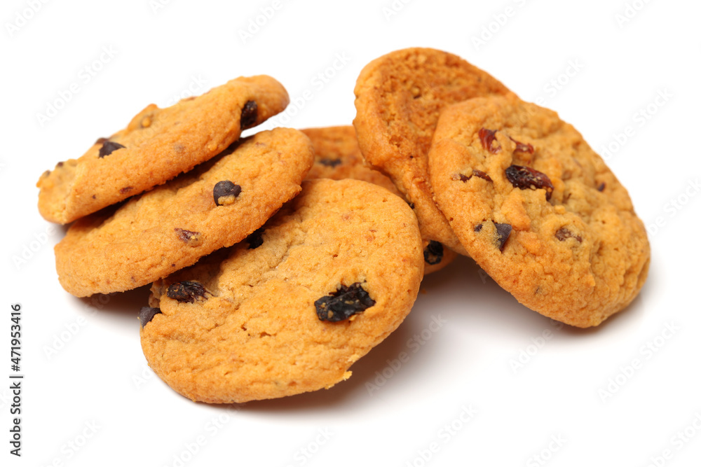 Cookies on a white background Cookies on a white background
