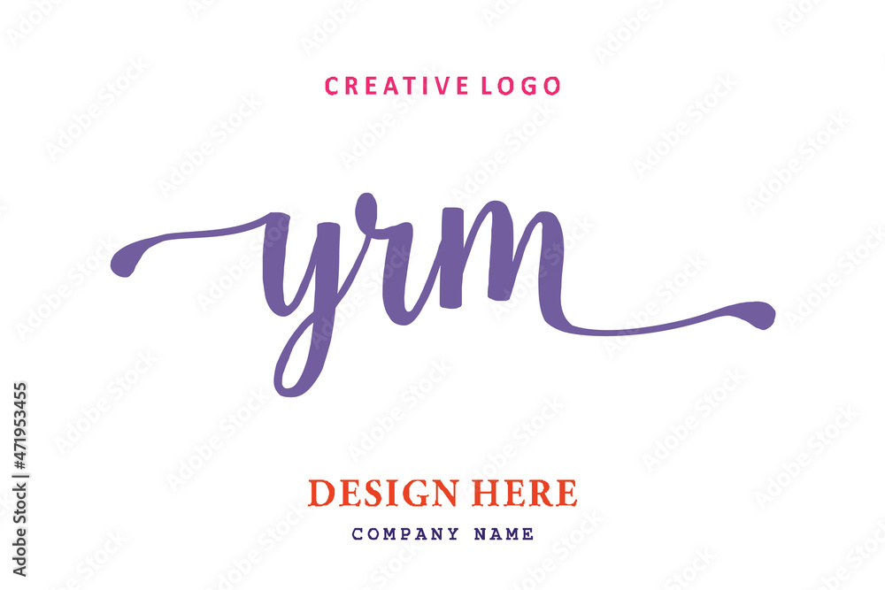 YRM lettering logo is simple, easy to understand and authoritative YRM lettering logo is simple, easy to understand and authoritative