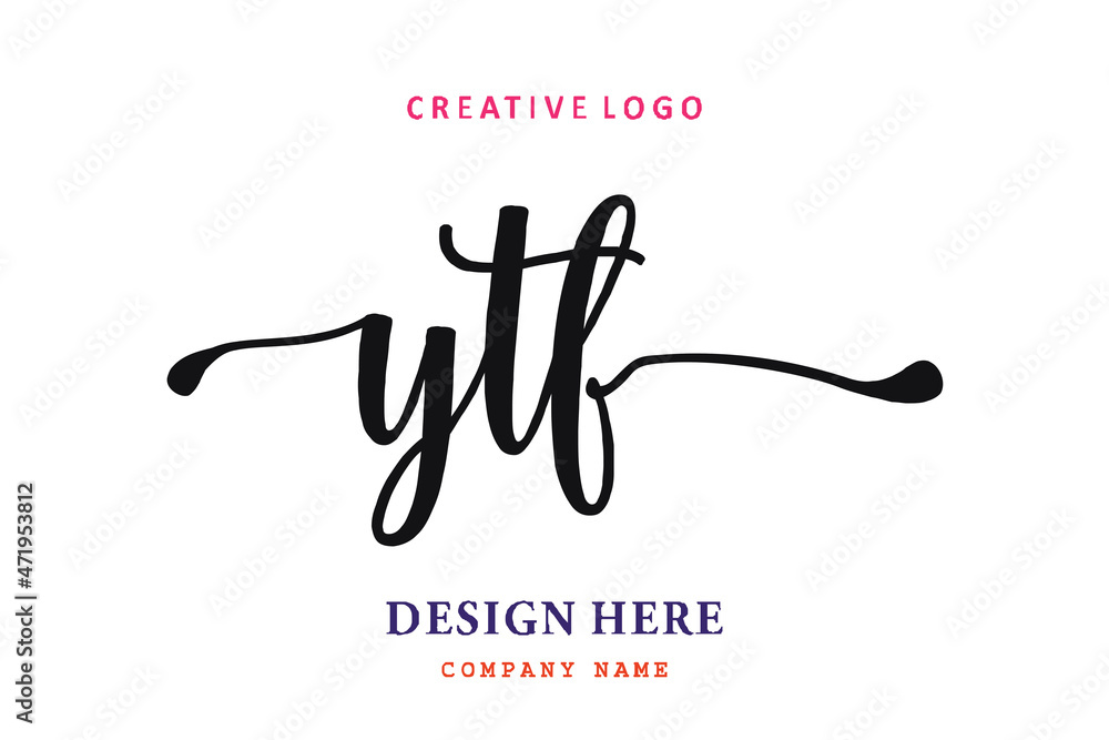 YTF lettering logo is simple, easy to understand and authoritative YTF lettering logo is simple, easy to understand and authoritative