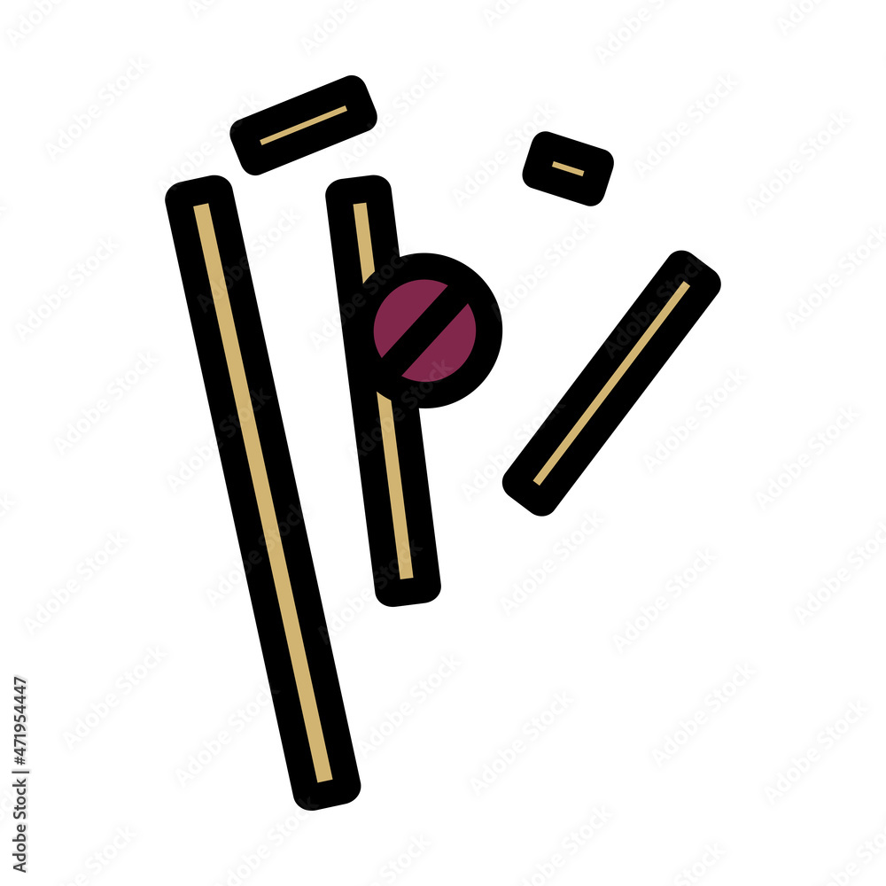 Cricket Wicket Icon Cricket Wicket Icon