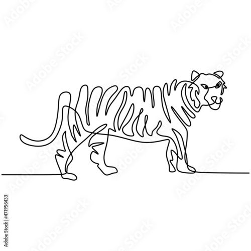 Continuous one line drawing...