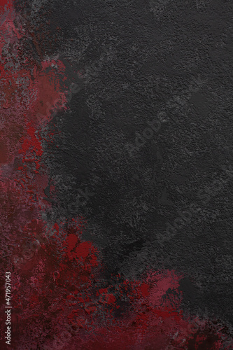 Black and red hand-painted background texture
