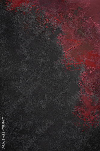 Black and red hand-painted background texture