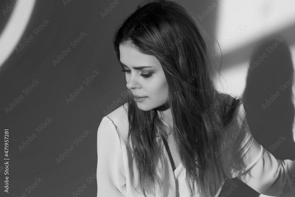 pretty woman black and white photo posing studio pretty woman black and white photo posing studio