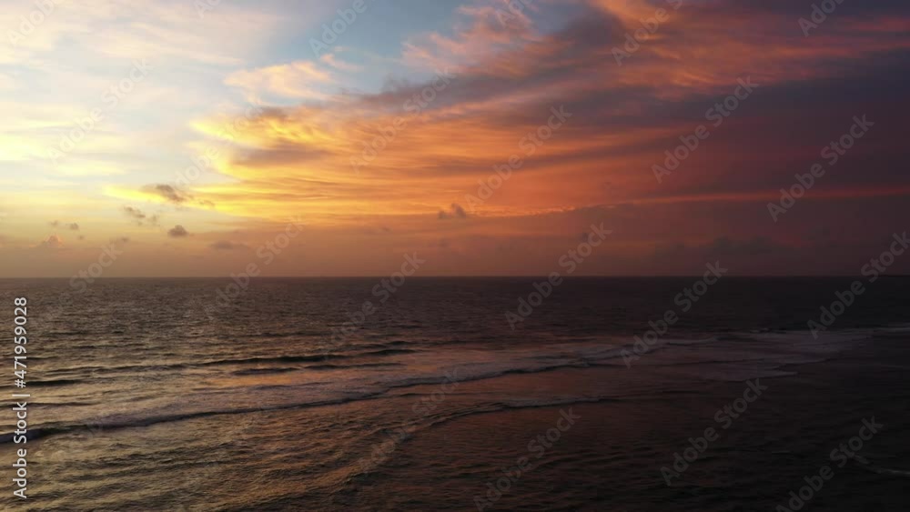The most colorful sunset aerial ever filmed in Hikkaduwa, Sri Lanka. The most colorful sunset aerial ever filmed in Hikkaduwa, Sri Lanka.