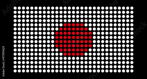 Photography Illustration of Japanese flags composed of yen