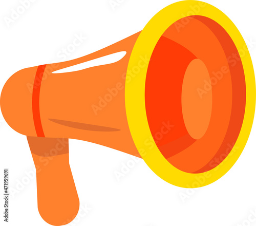 Megaphone loud speaker vector bullhorn illustration