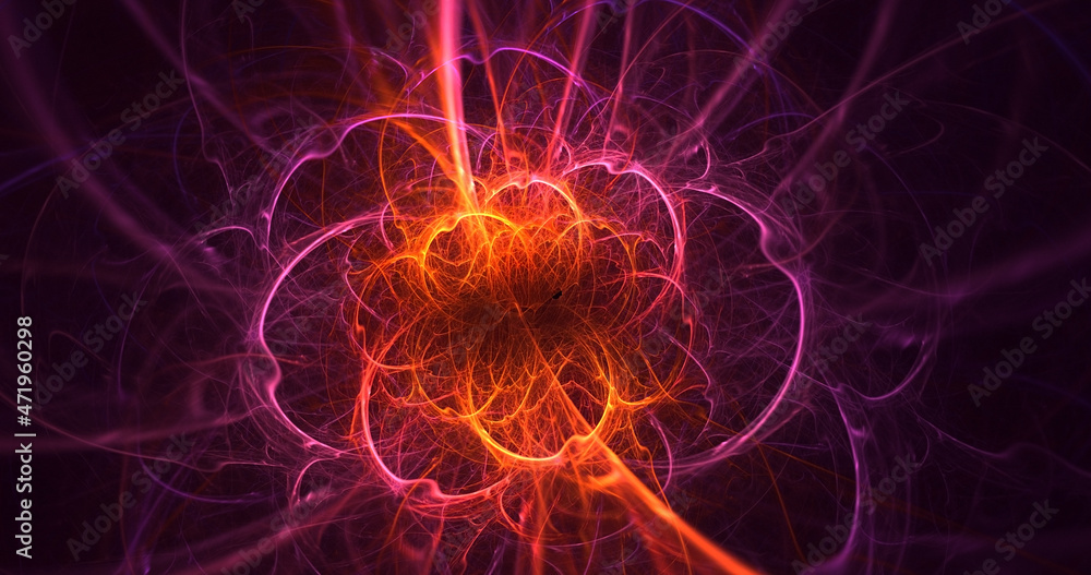 3D rendering abstract multicolor fractal light background 3D rendering abstract multicolor fractal light background