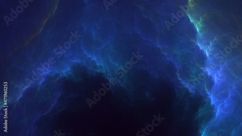 3D rendering abstract colorful fractal light background