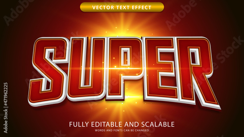 super text effect editable eps file