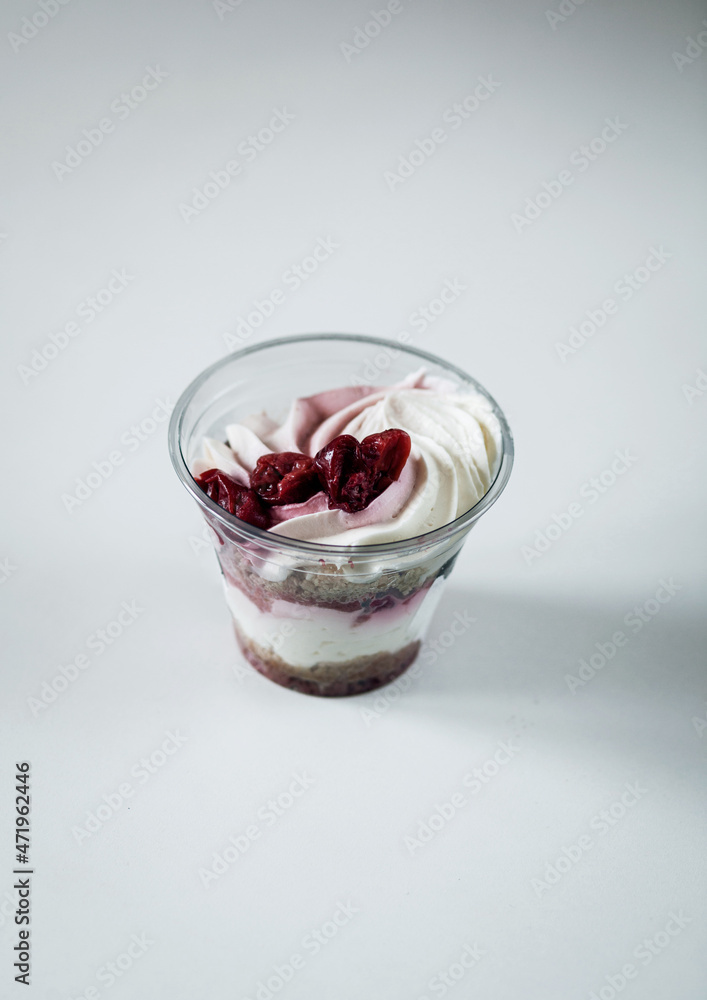 dessert with whipped cream dessert with whipped cream