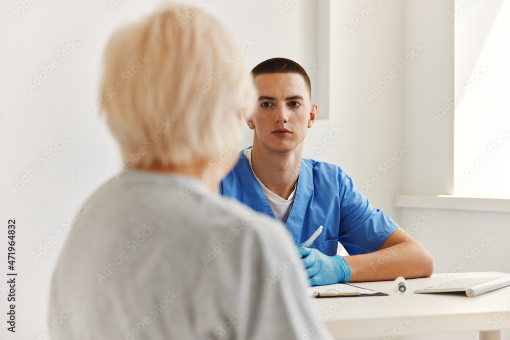 patient talking to the doctor health and medicine