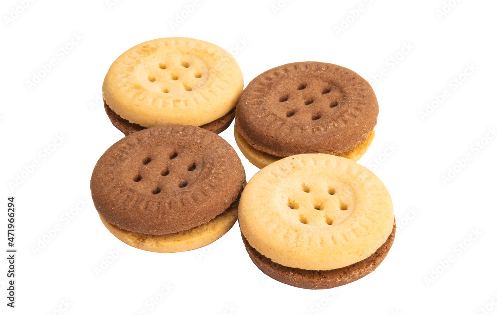 sandwich cookies isolated sandwich cookies isolated