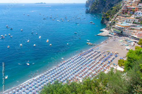 Marina Grande is the main beach of Positano which, in addition to being a place, is also an experience. In fact, this beach, in addition to its postcard scenery with clear and crystalline sea. photo