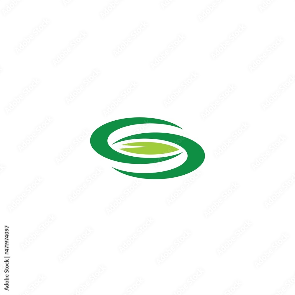 INITIAL S LOGO VECTOR TEMPLATE LEAVES INITIAL S LOGO VECTOR TEMPLATE LEAVES