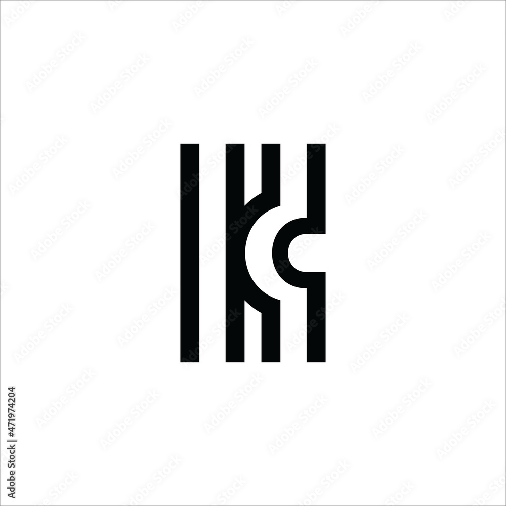 INITIAL K LOGO VECTOR TEMPLATE LINE INITIAL K LOGO VECTOR TEMPLATE LINE