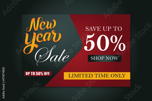 NEW YEAR SALE NEW  VECTOR POSTER