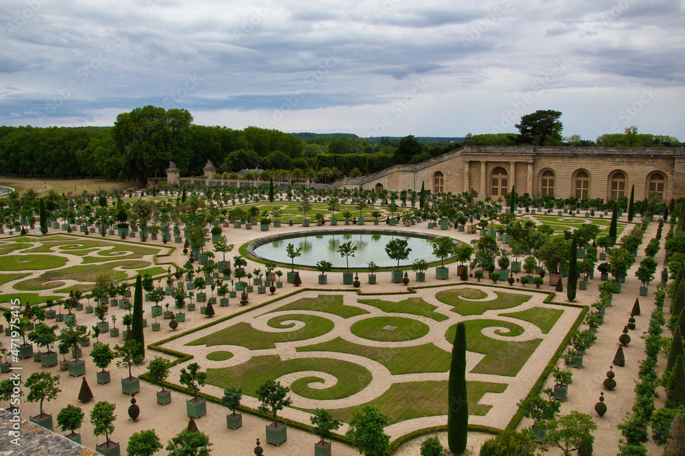 view of the gardens of palace
