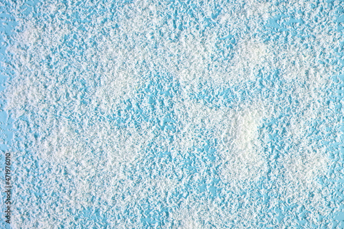 Fototapeta White Snow On A Blue Background