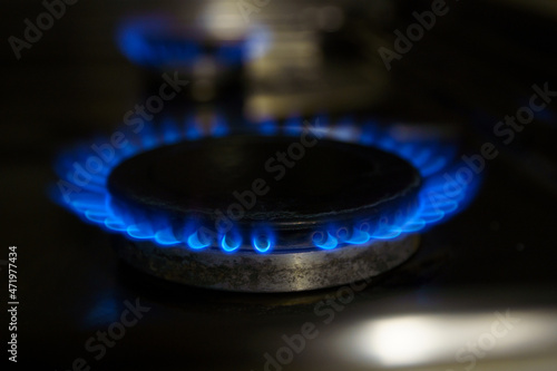 Gas at home for cooking. Natural gas (also called fossil gas) is a naturally occurring hydrocarbon gas mixture consisting of methane and commonly including varying amounts of other higher alkanes © Rokas