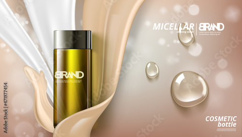 Blue Micellar Water Bottle In Fresh Splash