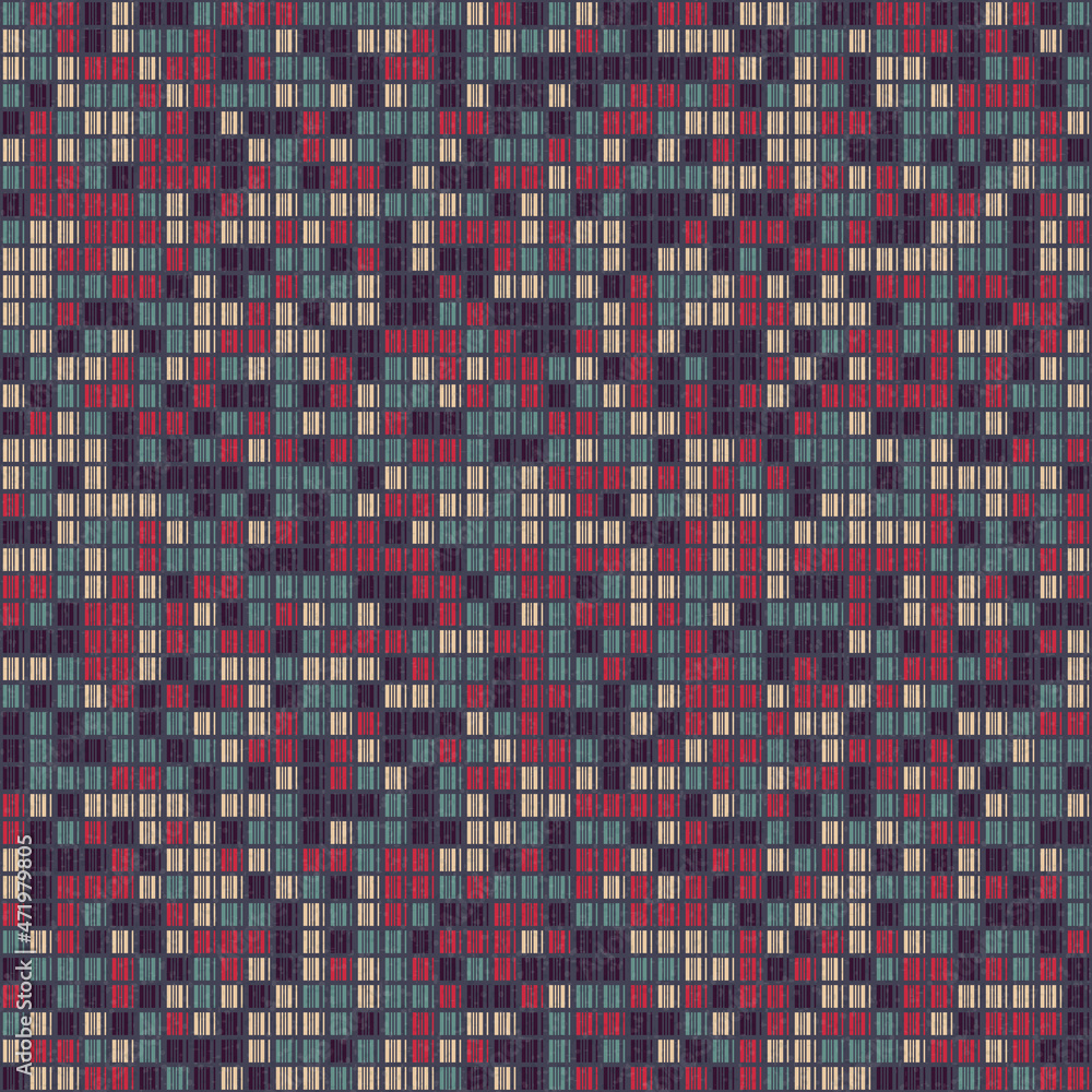 Fototapeta premium Abstract Geometric Pattern generative computational art illustration