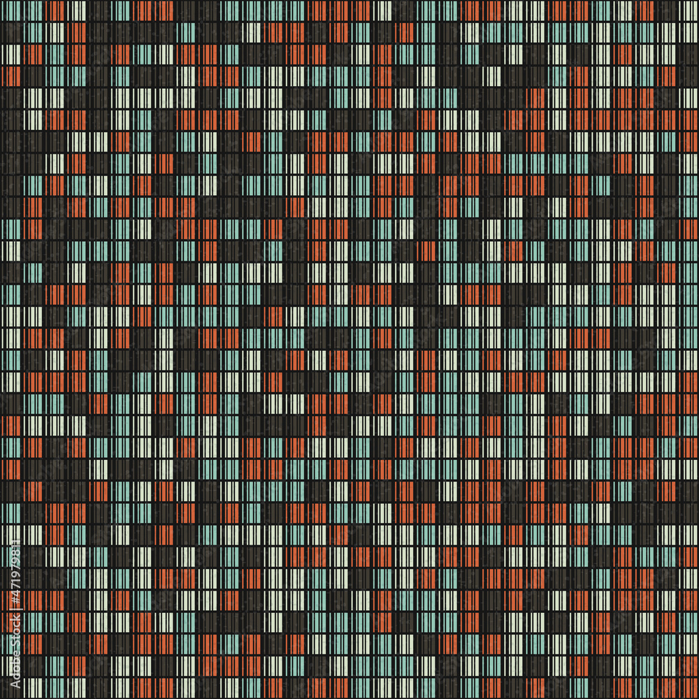 Fototapeta premium Abstract Geometric Pattern generative computational art illustration