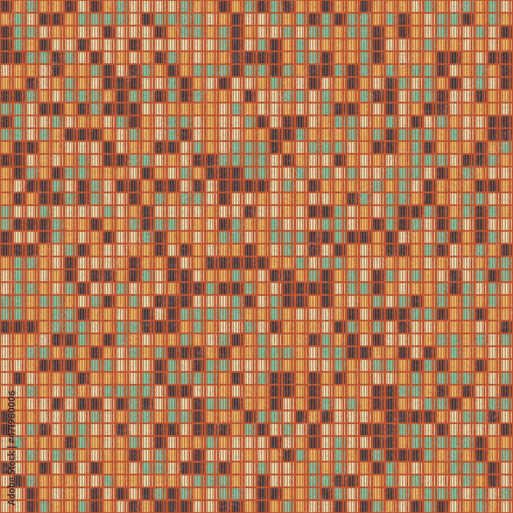 Fototapeta premium Abstract Geometric Pattern generative computational art illustration