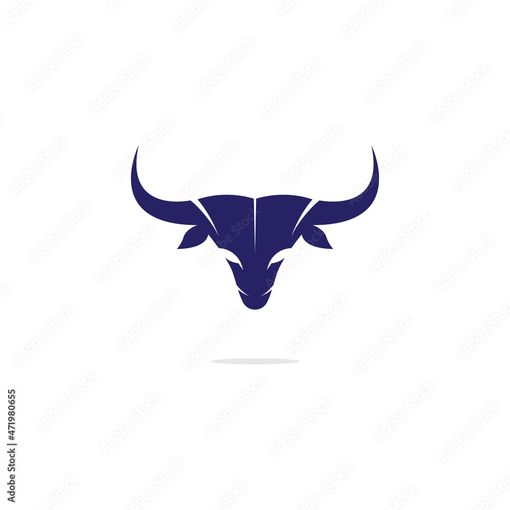 bull head horn icon template bull head horn icon template