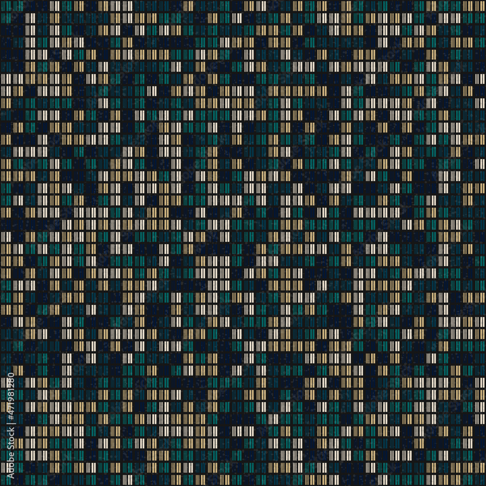 Fototapeta premium Abstract Geometric Pattern generative computational art illustration