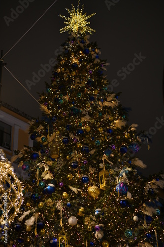 christmas tree and decorations