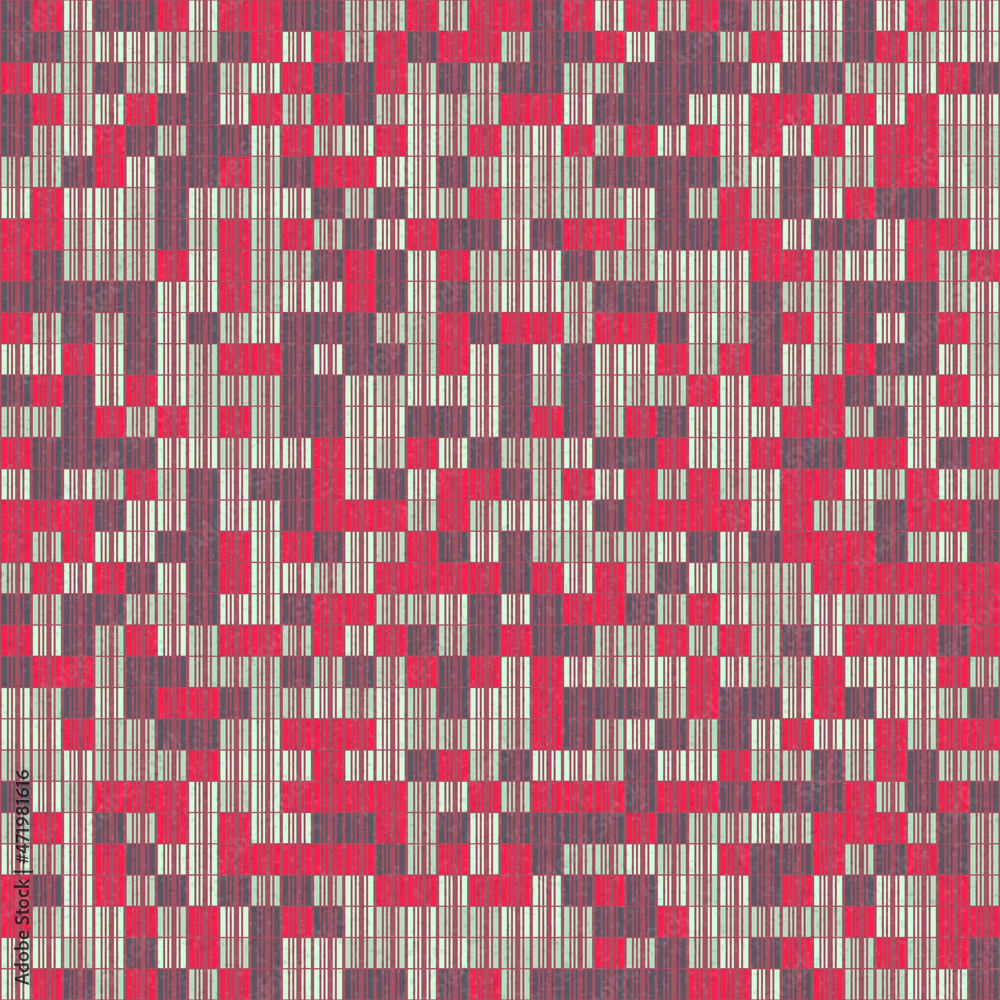 Fototapeta premium Abstract Geometric Pattern generative computational art illustration