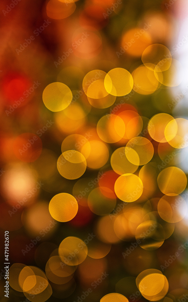 Christmas tree lights in defocus Christmas tree lights in defocus