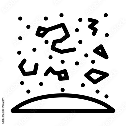 constellations space stars line icon vector. constellations space stars sign. isolated contour symbol black illustration