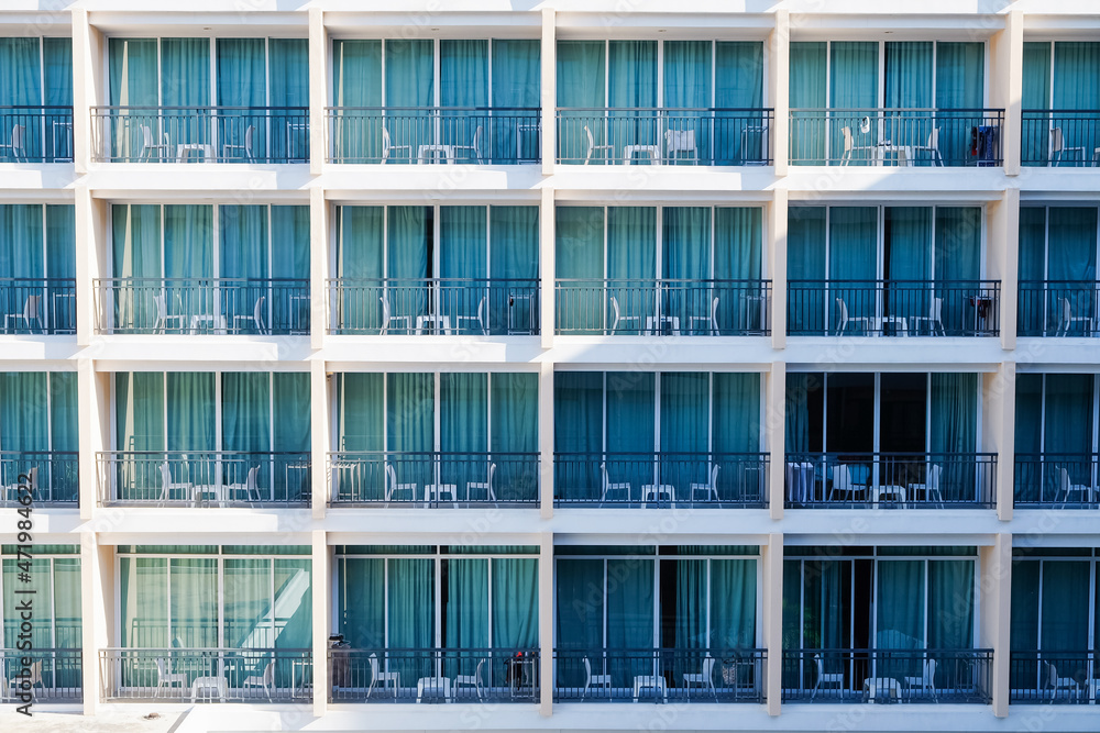 The balcony of high-rise building The balcony of high-rise building